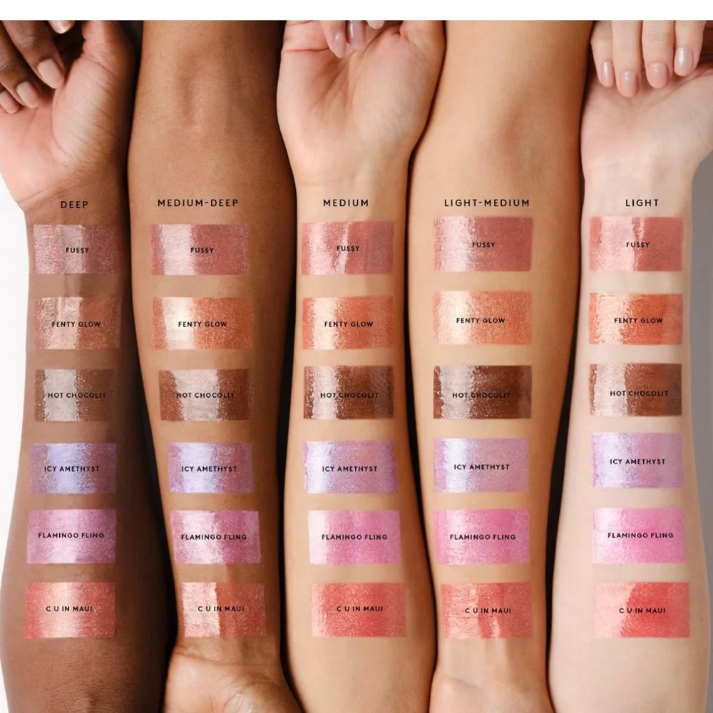 BNWT Fenty Gloss Bomb Stix High-Shimmer Gloss Stick in Icy Amethy$t 04